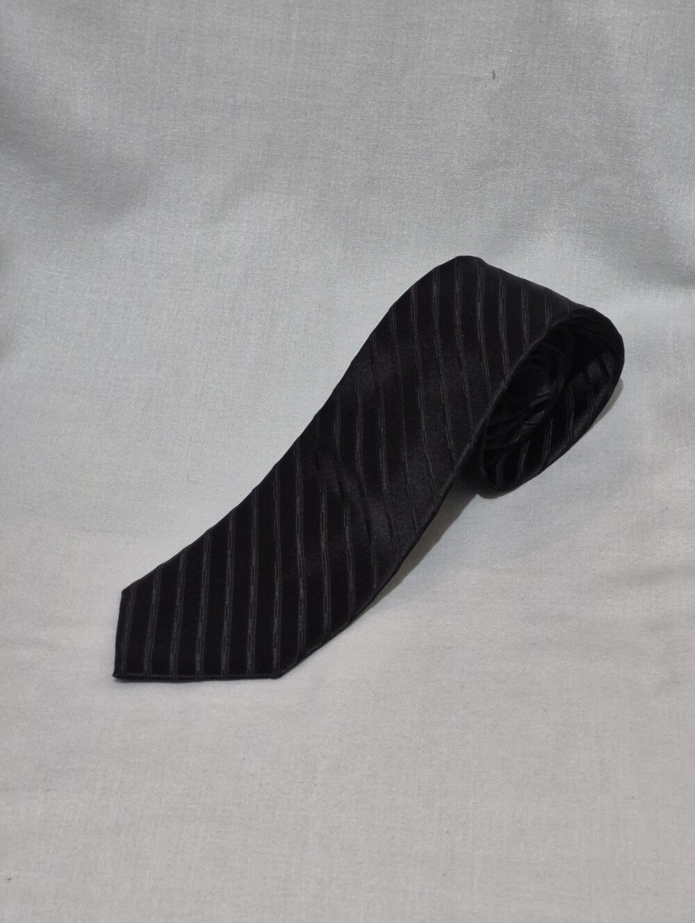 MICHAEL Michael Kors Black Silk Striped Men's Tie